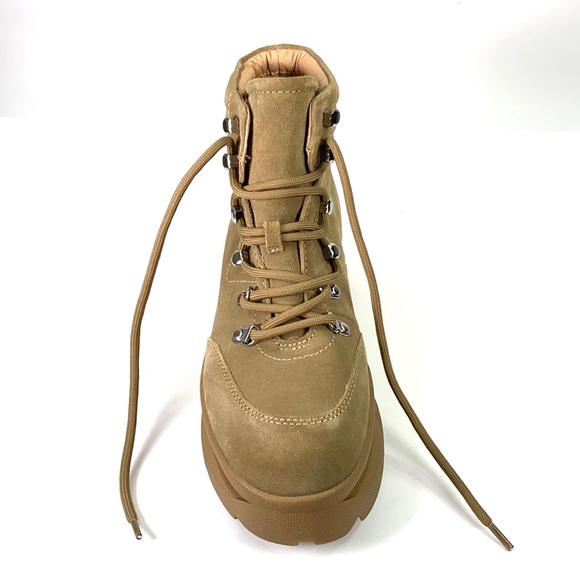 Steve Madden - Husky Leather Platform Boot - 10 - Picture 3 of 9